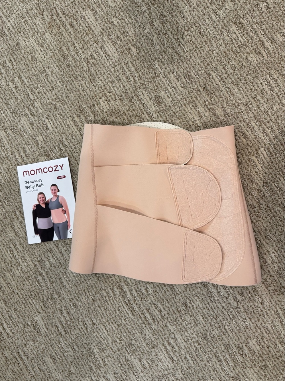 Momcozy Postpartum Recovery Belly Belt in Nude